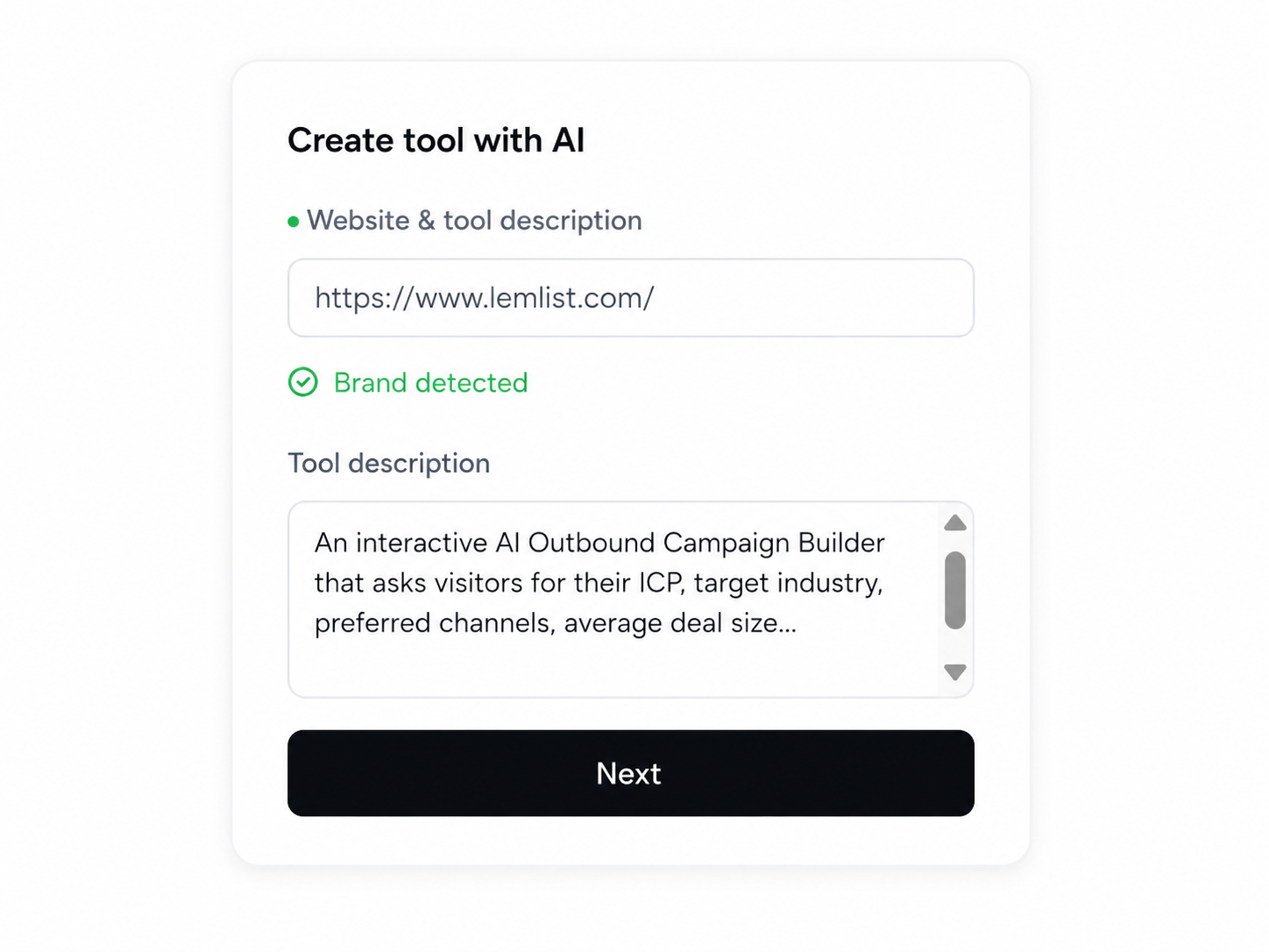 1. Create with AI